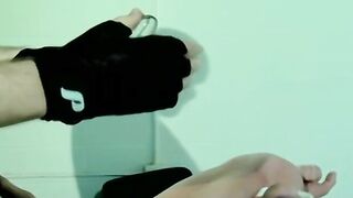 Twink dude Beau Sinclair endures shock collar with anal invasion while tightly bound