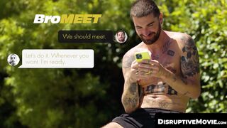 DisruptiveMovie.com - Chris Damned barebacks and deepthroats lover AJ Sloan's hungry