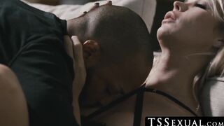 TSSexual.com - Lusty tgirl Aubrey Kate gets her ass fucked by a black stud after blow