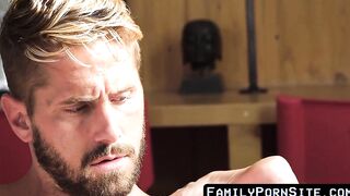 Young fellows are glad to crude pierce their stepdad balls profound