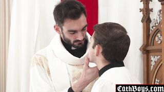 Altar boy Marcus Rivers and his altar training