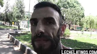 LecheLatinos.com - Bearded Latino's POV raw fuck session with a horny top