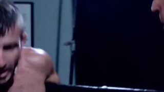 Jock Bryce Pierce torments Luca Ciccone by playing and clamping his nipples