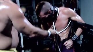 Jock Bryce Pierce torments Luca Ciccone by playing and clamping his nipples