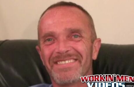 Mature amateur man strokes his small hairy cock and cums