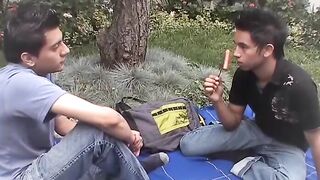 Charming latino dick riders fuck each other hard and fast