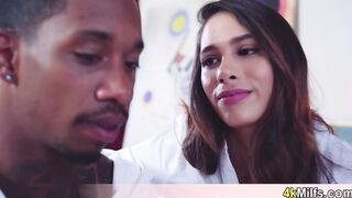 Beautiful slut versus a huge black cock