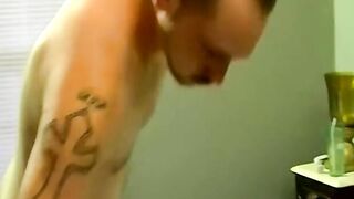 Interracial masturbation session with a couple of amateurs