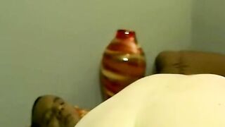 Interracial masturbation session with a couple of amateurs