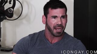 Latino muscle Billy Santoro rimmed before anal sex