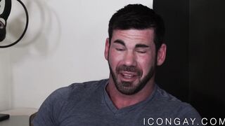 Latino muscle Billy Santoro rimmed before anal sex
