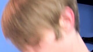 Cute young gay Nathan Stratus seduced and doggystyle banged