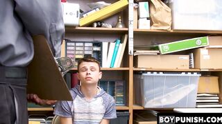 BoyPunish.com - Twink thief's double penetration punishment: raw fucked and stuffed b