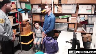 BoyPunish.com - Twink thief's double penetration punishment: raw fucked and stuffed b