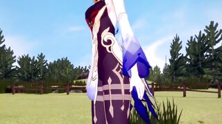 Genshin Impact - Sex with Ganyu inside the Forest (Real