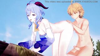 Genshin Impact - Sex with Ganyu inside the Forest (Real