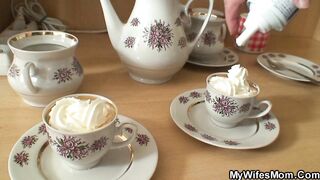 Older milf lets herself be banged! by handsome