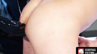 CentralFisting.com - Kinky office stud enjoys a deep, tight ass fist fucking