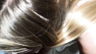 Fitting Room Fun with a Blonde Babe: Sucking and Fucking
