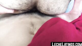 Straight Latino man is paid to prick his ass with raw cock