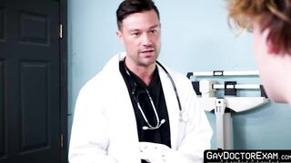 Doctor Beaux Matthews cures Skylar Finchs fatigue after a hardcore bareback ass fucki