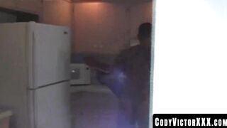 CodyVictorXXX.com - Tattooed hunks Donny and Ray fucking hard and raw in the kitchen