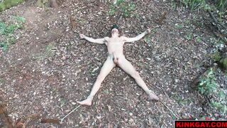 Ty Roderick receives an evil post orgasm cock stroking and head rubbing