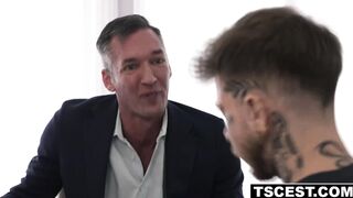 Stepdad and stepson found their sweet fuck rythm