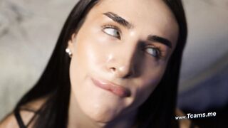 Goddess Latina Trap Loves Sucking Her Dildo Toy