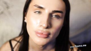 Goddess Latina Trap Loves Sucking Her Dildo Toy