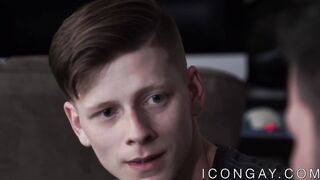 Pale twink lovemaking with beefy stepdaddy in pronebone