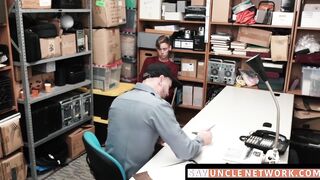 SayUncleNetwork.com - Petite shoplifter punished for stealing with rough bareback fuc