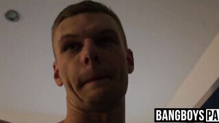 Athletic young men swap head and rimming in the gym