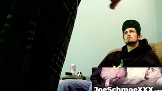 JoeSchmoeXXX.com - Karma jerks off his cock till it explodes in a massive cum load