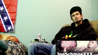 JoeSchmoeXXX.com - Karma jerks off his cock till it explodes in a massive cum load