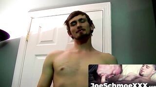 JoeSchmoeXXX.com - Karma jerks off his cock till it explodes in a massive cum load