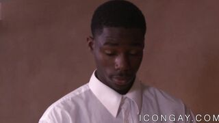 Gay hunk Hans Berlin in passionate interracial ass pounding