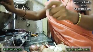 Indian Wife Ke Samne Sister Ko Choda Husband Ne kitchen Me