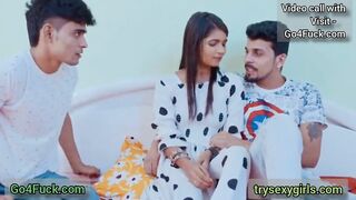Indian Sujata Girl With Two New Boyfriend Hardcore Threesome Sex