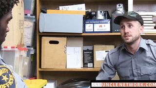 SayUncleNetwork.com - Security officer disciplined and barebacked by his black boss
