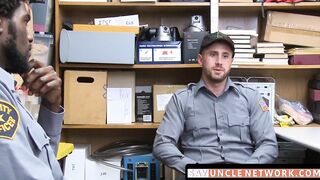 SayUncleNetwork.com - Security officer disciplined and barebacked by his black boss