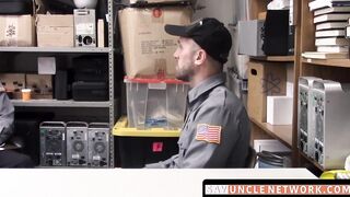 SayUncleNetwork.com - Security officer disciplined and barebacked by his black boss
