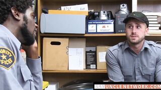 SayUncleNetwork.com - Security officer disciplined and barebacked by his black boss