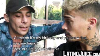 LatinoJuice.com - I skillfuly used my wet tongue to lick and swallow Daves thick long