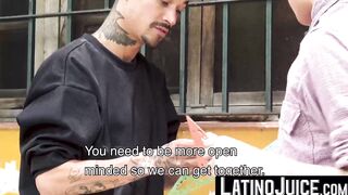 LatinoJuice.com - I skillfuly used my wet tongue to lick and swallow Daves thick long