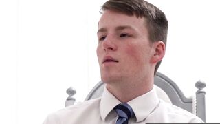 BoyMissionary.com - Young Mormon's devout masturbation while being sanctified with an