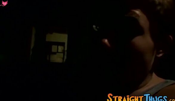 Young straight thug Billy jerks off and cums while driving