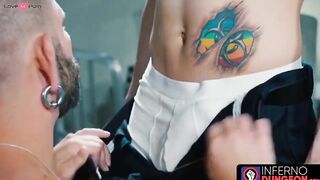 InfernoDungeon.com - Two males indulge in hardcore fisting widening each other's hole