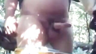 Bear Fucks Outdoor in the Woods with a Buddy
