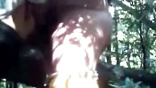Bear Fucks Outdoor in the Woods with a Buddy